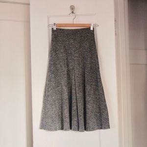 Zara Winter Collection Mid-Length Grey Herringbone